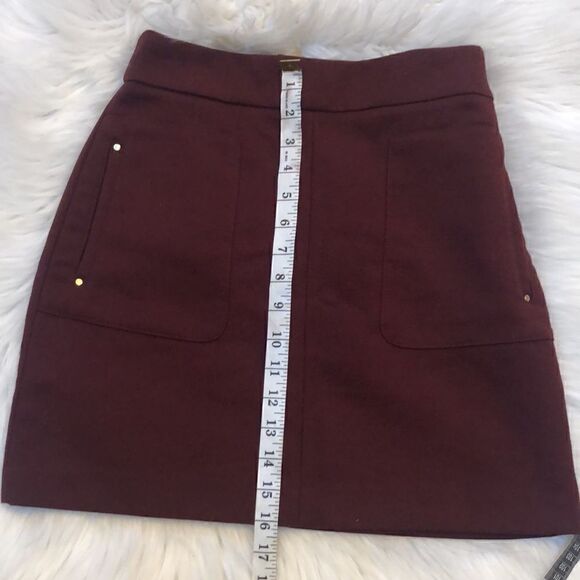 H&M Burgundy Mini Skirt - Picture 6 of 6